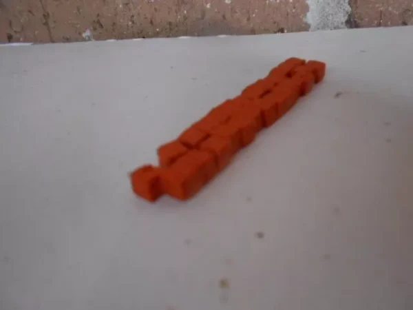 #6102 N Scale Accessories Detailed Orange Metal Baled Of Scrap Fits 50' Gondlas - Image 2