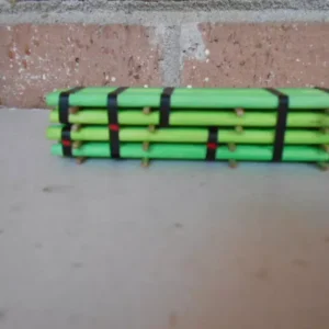 Hand Made HO Scale Green Wood Treated Poles Load #HO1000