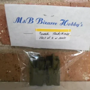 #1023 M&B Bizarres N Scale Trapped Covered Armor Tanks (qty 2)