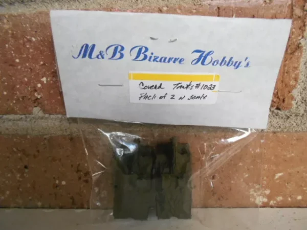 #1023 M&B Bizarres N Scale Trapped Covered Armor Tanks (qty 2)