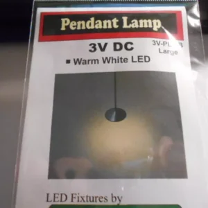 HO Scale Accessories Working Pendant LED Lamp Large Warm White #3V-PLO-B