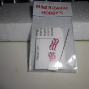 N Scale Accessories British Flag With Post  #1112