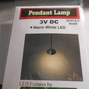 N Scale Accessories Working Pendant LED Lamp Small Warm White #3V-PL0-C