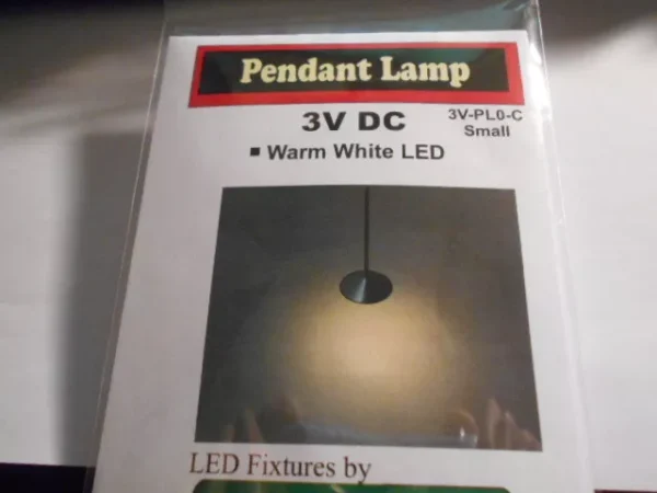 N Scale Accessories Working Pendant LED Lamp Small Warm White #3V-PL0-C