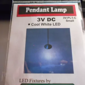 N Scale Accessories Working Pendant LED Lamp Small Cool White #3V-PL1-C