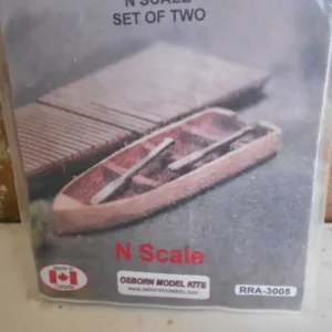 Osborn Model Kits N Scale #RRA-3006  16' Canoes