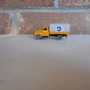 Brekina HO Scale Opel Blitz Canvas Top Truck Yellow #13904