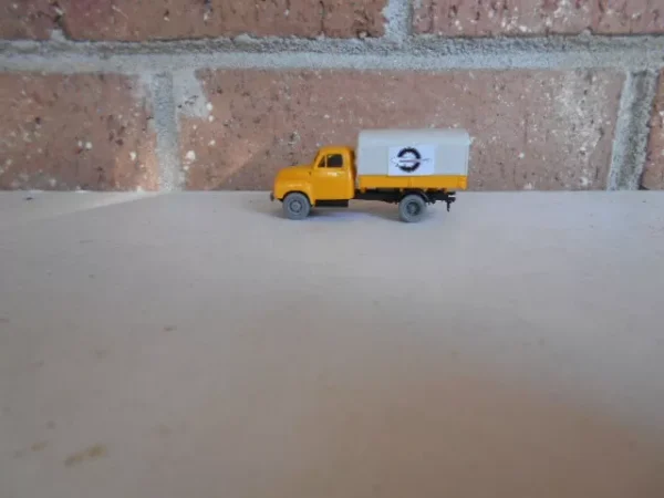 Brekina HO Scale Opel Blitz Canvas Top Truck Yellow #13904