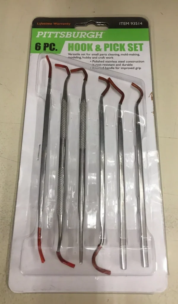 All Scale Pittsburgh Mini Hook & Pick Set Of 6 Pieces #93514