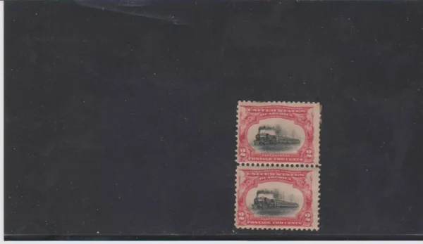 US Stamp  Scott #295  Mint OG Hinged Pair Pan American Exposition Issue 1901