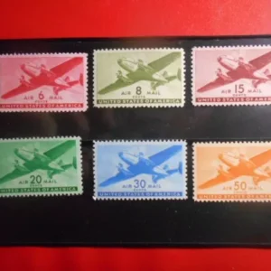 C25-C31 USA Mint/Fine very fine Stamp Set Of 6 Older Air Mail Stamps