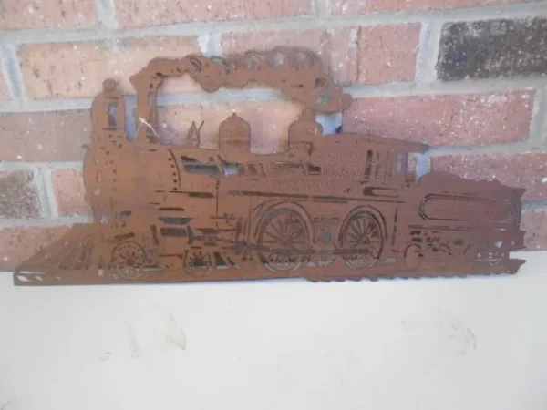 2 Sided Train Metal Cut Out  22.5" X 9.75" ( Black OR Rust ) #1637388 - Image 2