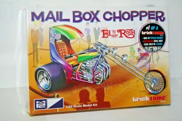 MPC #892 Ed Roth's Mail Box Chopper Trick Trikes Series 1:25 scale model kit - Image 5