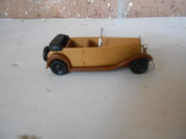 Brekina HO Scale Wanderer Convertible 4 Door Beige & Brown  #0001709 - Image 2