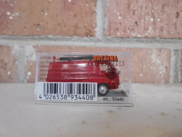 Brekina HO Scale Dodge A100 Red Van Fire Department  #934408 - Image 2
