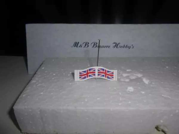 N Scale Accessories British Flag With Post  #1112 - Image 3