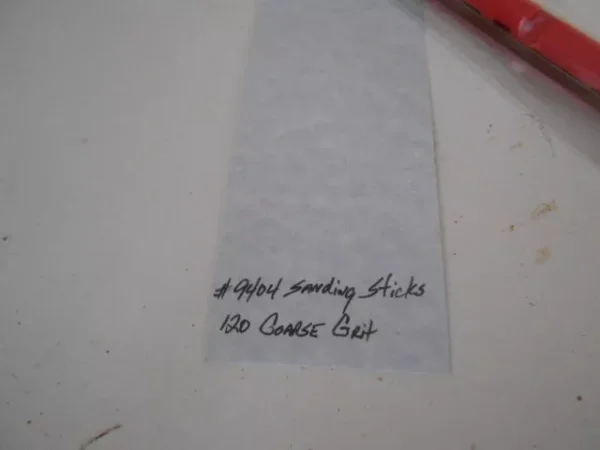 M&B Bizarre Professional Hobby Sanding Sticks Coarse 120 Grit Belt Red #4104 - Image 3