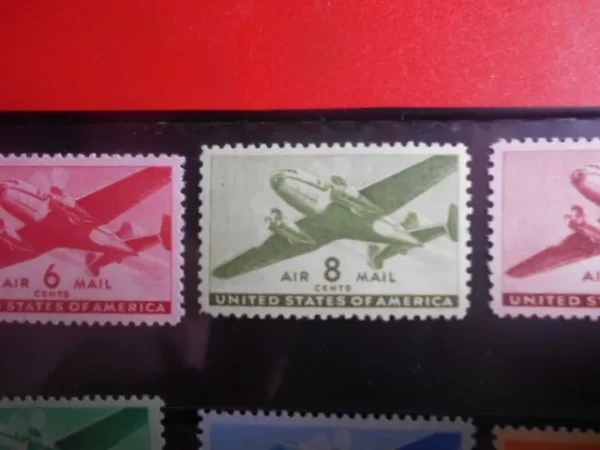 C25-C31 USA Mint/Fine very fine Stamp Set Of 6 Older Air Mail Stamps - Image 3