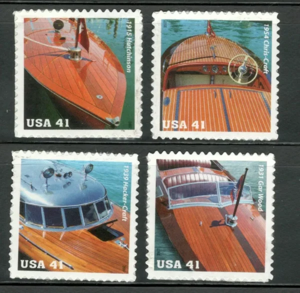USA - 2007 SPEED BOATS - MNH Complete Sheet SC #4160-63 - 41 Cents Values Each - Image 3