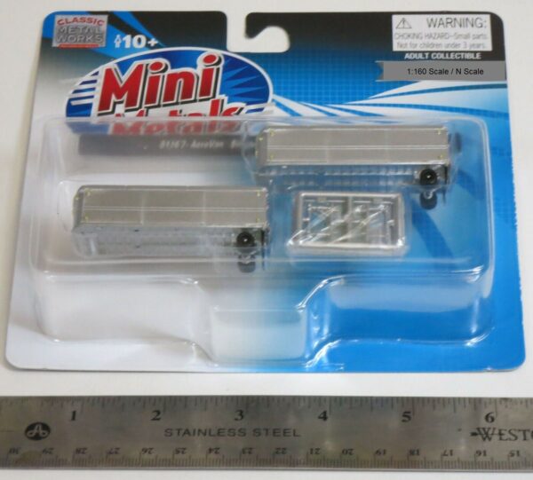 CMW 1/160 N SCALE AEROVAN SINGLE TANDEM WHEEL TRAILER SET MODEL | BN | 51167 - Image 3