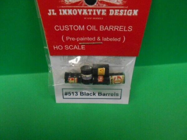 JL INNOVATIVE DESIGN HO SCALE Custom Barrels Black Feed & Seed - Image 2