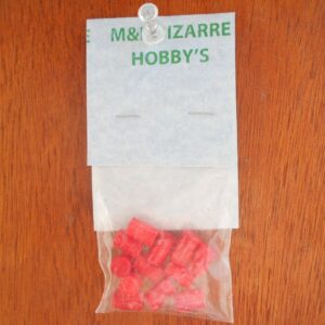 HO Scale Accessories, Red Barrels (12) barrels #10001 Red