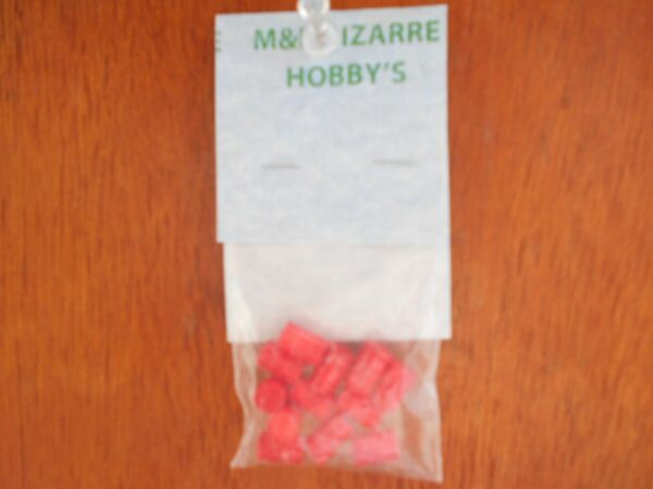 HO Scale Accessories, Red Barrels (12) barrels #10001 Red - Image 2