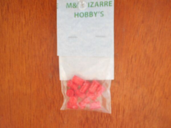 HO Scale Accessories, Red Barrels (12) barrels #10001 Red - Image 5
