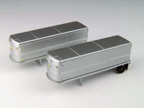 CMW 1/160 N SCALE AEROVAN SINGLE TANDEM WHEEL TRAILER SET MODEL | BN | 51167