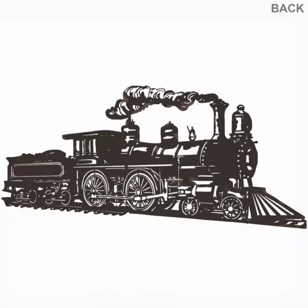 2 Sided Train Metal Cut Out  22.5" X 9.75" ( Black OR Rust ) #1637388 - Image 4