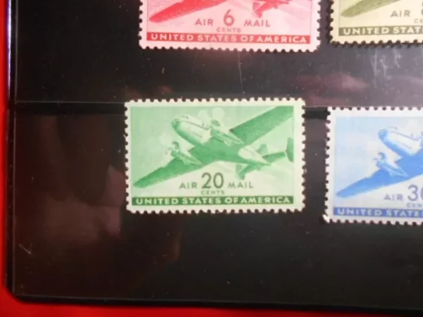 C25-C31 USA Mint/Fine very fine Stamp Set Of 6 Older Air Mail Stamps - Image 5