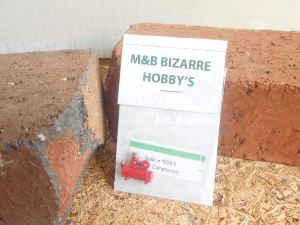 M & B Bizarres HO Scale Shop Air Compressor #1008