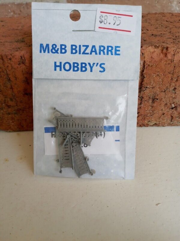 #1028 M&B HO Scale Accessories Porch Railing Decorate  (4 Per Pack)