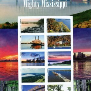 USA - 2022 The Mighty Mississipp Forever MNH Sheet Of 10 - #5698A-J