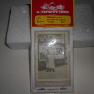 HO Scale Innovative Designs  Detail Sidewalk Lattice Billboard Kit #277
