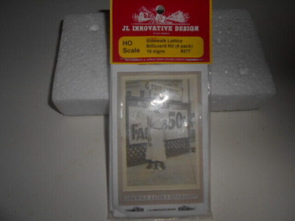 HO Scale Innovative Designs  Detail Sidewalk Lattice Billboard Kit #277