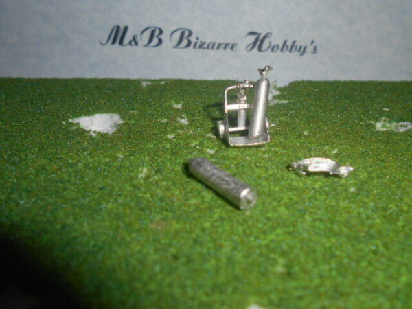 HO Scale Accessories Torch Cart Set 4 Piece set #063 - Image 3