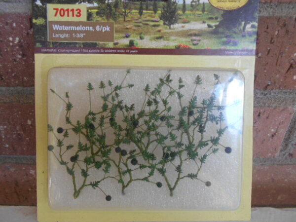MP Scenery Products item #70113 HO Scale Watermelons,6/Pack Length 1-3/8 - Image 2