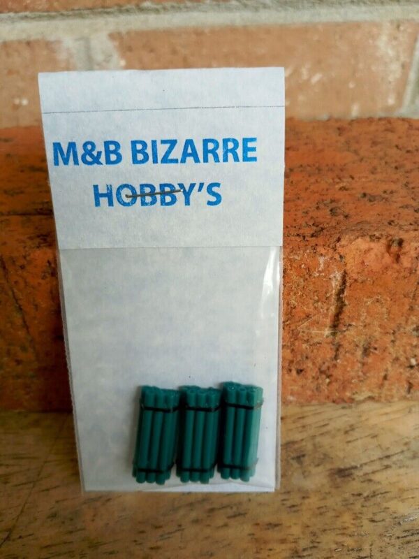 #2019 N Scale Accessories Detailed Green Banded Pipe Loads (3 Per Pack) - Image 4