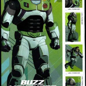USA - 2022 Go Beyond Buzz Lightyear Forever Plate Block Sheet Of 4 - #5709-12