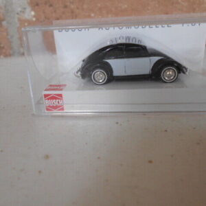 Busch HO Scale 1951 VW Kafer Baujahr Black & White #42748