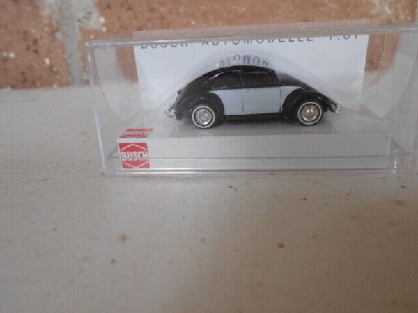 Busch HO Scale 1951 VW Kafer Baujahr Black & White #42748