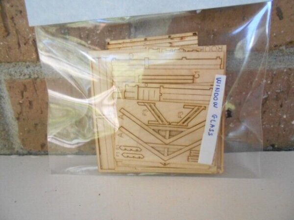 #20 HO Scale Laser Cut Lodge Cabin Model Building Kit House For Railway