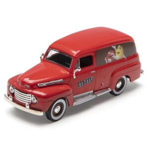 Menard O Scale  #279-9128--- 1948 Ford Panel Truck (Red M&Ms)