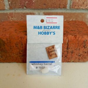 #1052 HO Scale Accessories Whiskey Barrel & Wooded Stand (1 Per Pack)