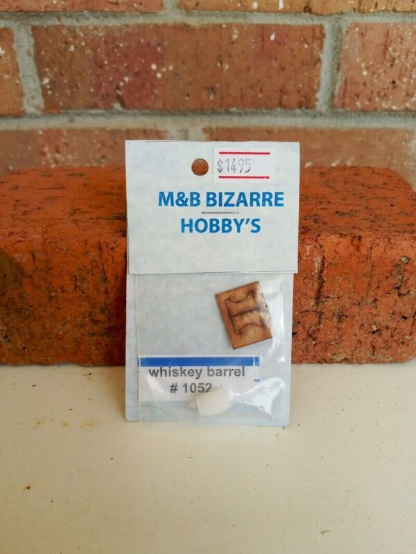 #1052 HO Scale Accessories Whiskey Barrel & Wooded Stand (1 Per Pack)