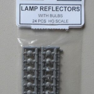 Tichy Train Group Lamp Reflectors 24 Pieces Gray #8027