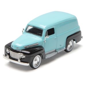 Menard O Scale  #279-9132--- 1948 Ford Panel Truck (Lt.  Blue & Black)