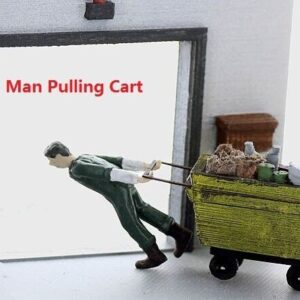 Dock/Warehouse Worker Pulling full Cart Painted And Ready To Go #490