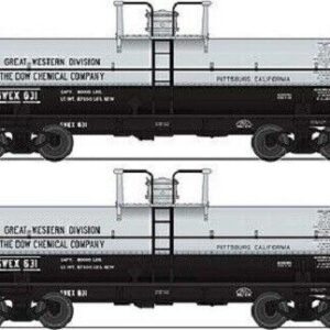 BWL #6461 Broadway Limited HO Dow Chemical 6000 Gallon Tank Cars (Set of 2)